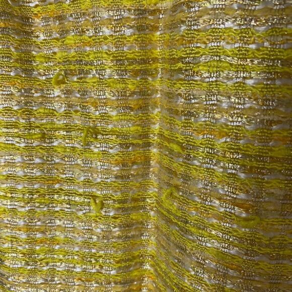 Kate Spade New York Yellow Tweed Knee-Length Skirt Size 12 Grosgrain Trim - Picture 9 of 10